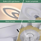 Modern Ceiling Fan with Light and Remote Control