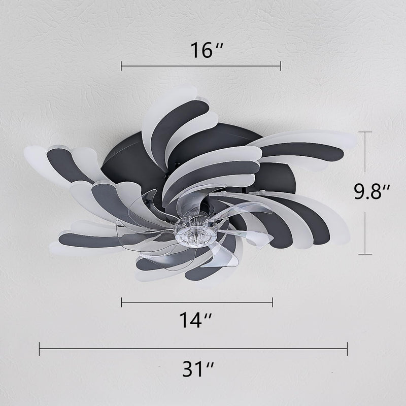 Modern Ceiling Fan with Light and Remote Control