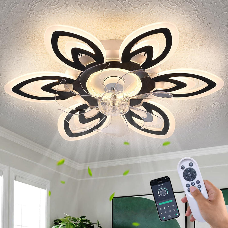 Modern Ceiling Fan with Light and Remote Control