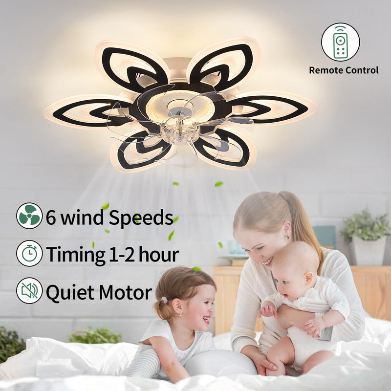Modern Ceiling Fan with Light and Remote Control