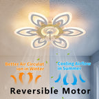 Modern Ceiling Fan with Light and Remote Control