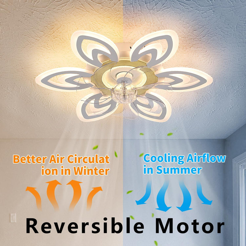 Modern Ceiling Fan with Light and Remote Control