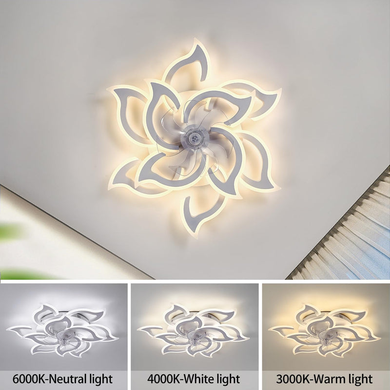 Modern Ceiling Fan with Light and Remote Control
