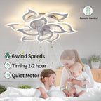 Modern Ceiling Fan with Light and Remote Control