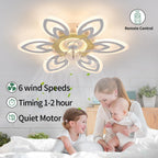 Modern Ceiling Fan with Light and Remote Control