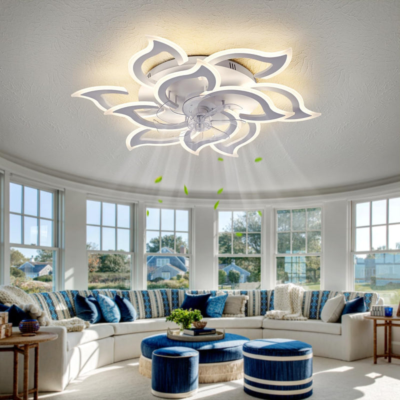 Modern Ceiling Fan with Light and Remote Control