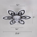Modern Ceiling Fan with Light and Remote Control