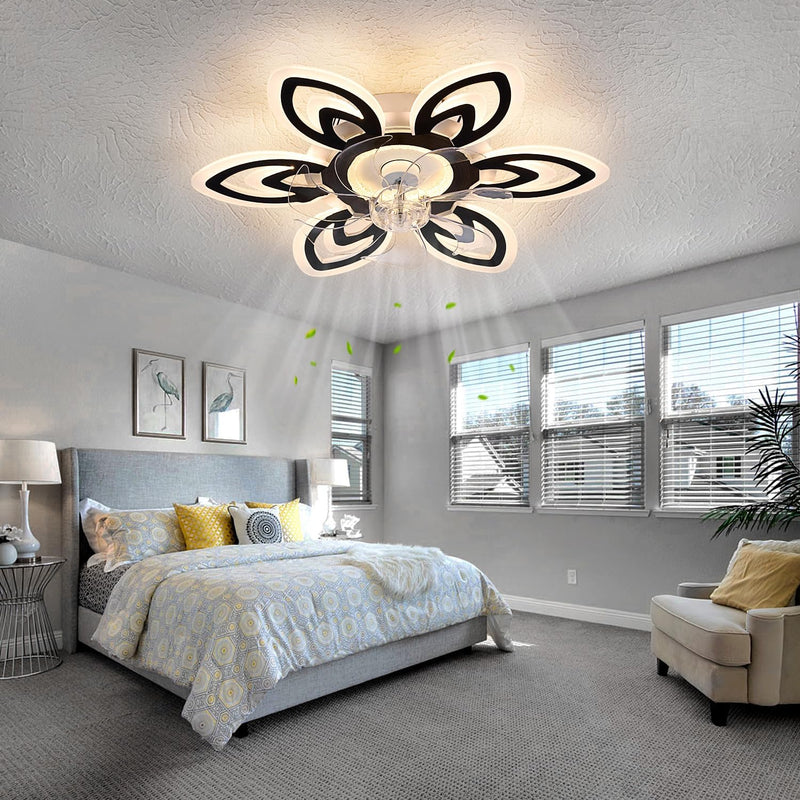 Modern Ceiling Fan with Light and Remote Control