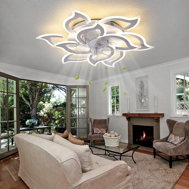Modern Ceiling Fan with Light and Remote Control