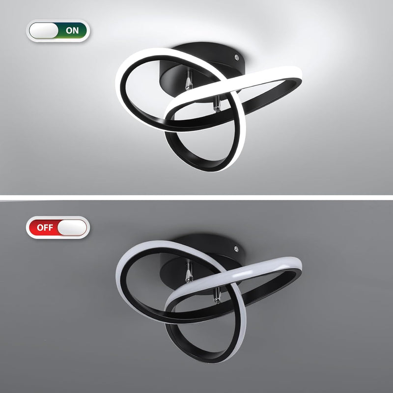 Modern Ceiling Lights LED 2pcs 25CM Curved Small