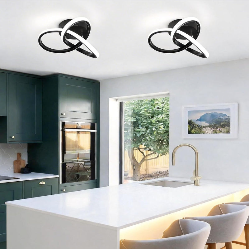 Modern Ceiling Lights LED 2pcs 25CM Curved Small