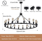 Modern Ceiling Light Pendant Hanging 4 Lights