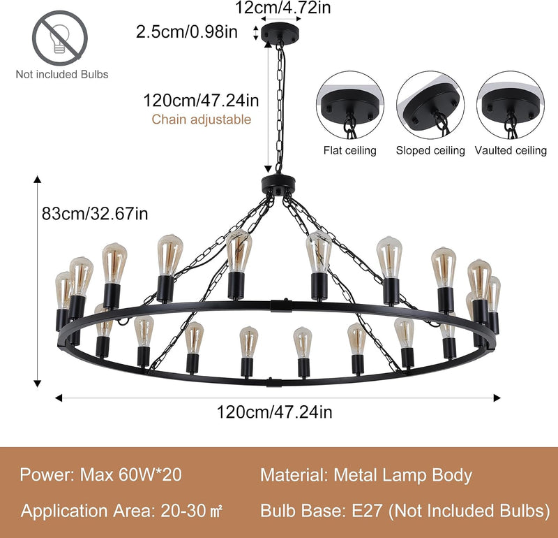 Modern Ceiling Light Pendant Hanging 4 Lights