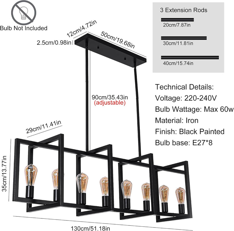 Modern Ceiling Light Pendant Hanging 4 Lights