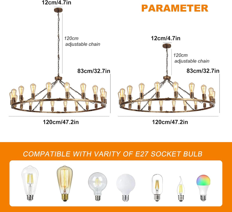 Modern Ceiling Light Pendant Hanging 4 Lights