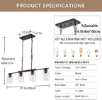 Modern Ceiling Lights E27 Farmhouse Living Room 60W