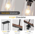 Modern Ceiling Lights E27 Farmhouse Living Room 60W