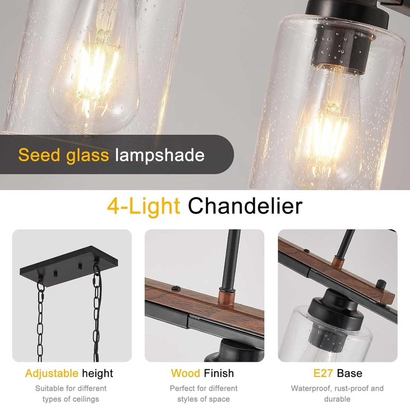 Modern Ceiling Lights E27 Farmhouse Living Room 60W