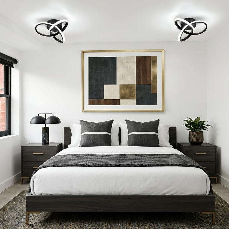 Modern Ceiling Lights LED 2pcs 25CM Curved