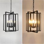 Modern Chandelier 4-Light Farmhouse Rustic Chandeliers