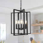 Modern Chandelier 4-Light Farmhouse Rustic Chandeliers