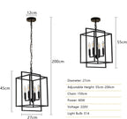 Modern Chandelier 4-Light Farmhouse Rustic Chandeliers