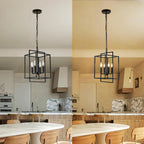 Modern Chandelier 4-Light Farmhouse Rustic Chandeliers