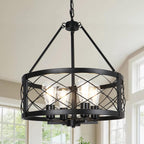 Modern Chandelier 4-Light Farmhouse Rustic Chandeliers