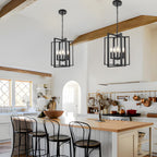Modern Chandelier 4-Light Farmhouse Rustic Chandeliers