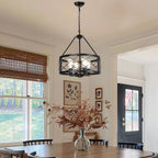 Modern Chandelier 4-Light Farmhouse Rustic Chandeliers