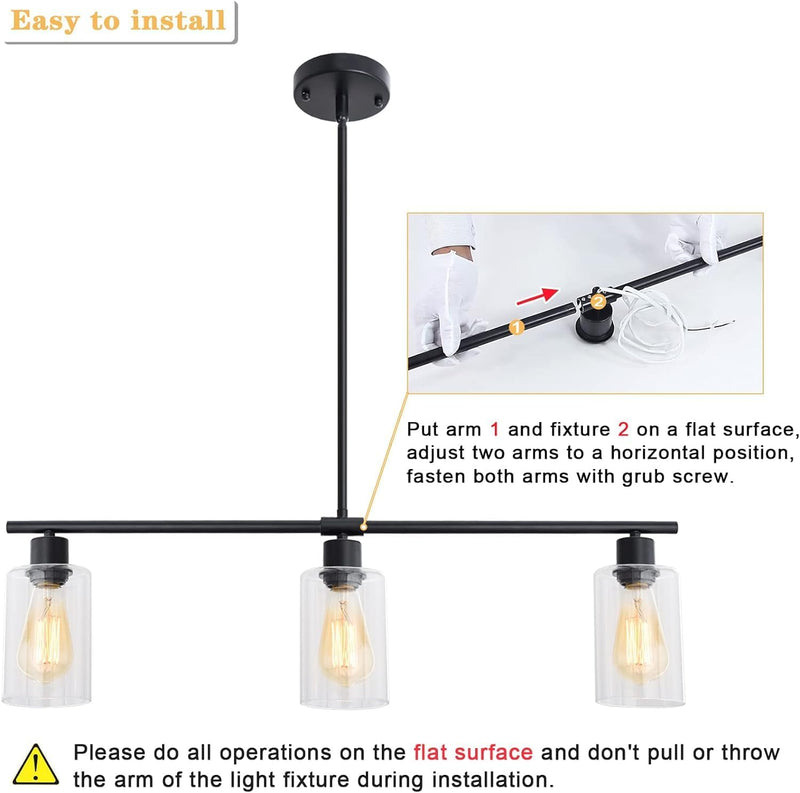 Modern Chandelier Ceiling Lights Living Room 6 Pendant