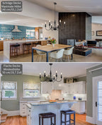 Modern Chandelier Ceiling Lights Living Room 6 Pendant