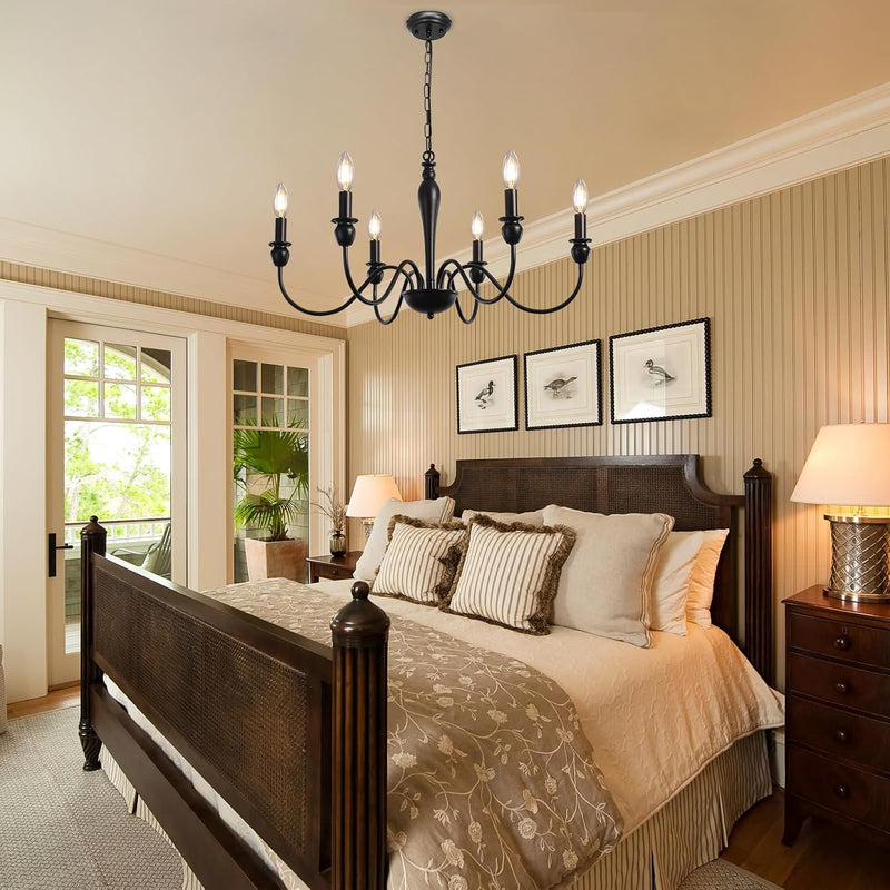 Modern Chandelier Ceiling Lights Living Room 6 Pendant