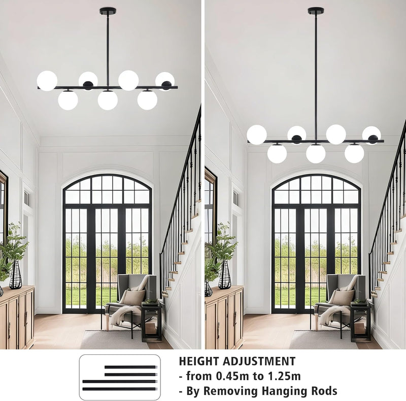 Modern Chandelier Ceiling Lights Living Room 6 Pendant