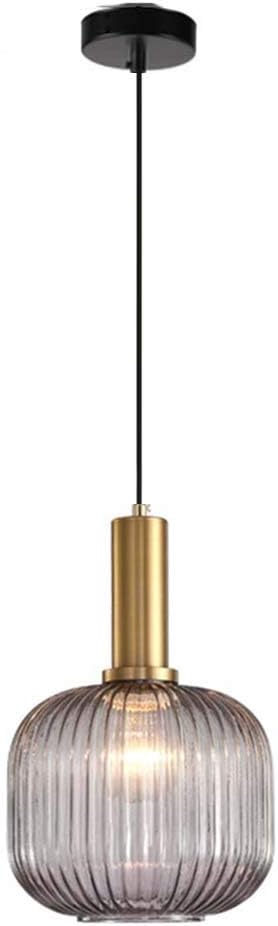 Modern Chandelier Copper Pendant Socket with Amber Glass