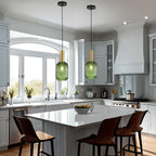 Modern Chandelier Copper Pendant Socket with Amber Glass