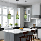 Modern Chandelier Copper Pendant Socket with Amber Glass