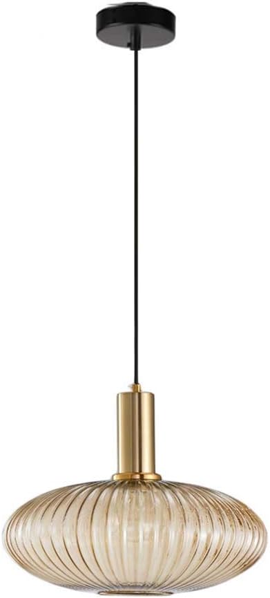 Modern Chandelier Copper Pendant Socket with Amber Glass