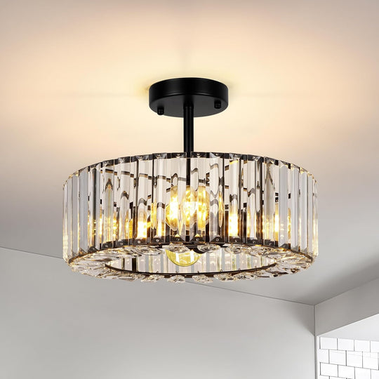 Modern Chandeliers Ceiling Light Fixture 4-Lights Round