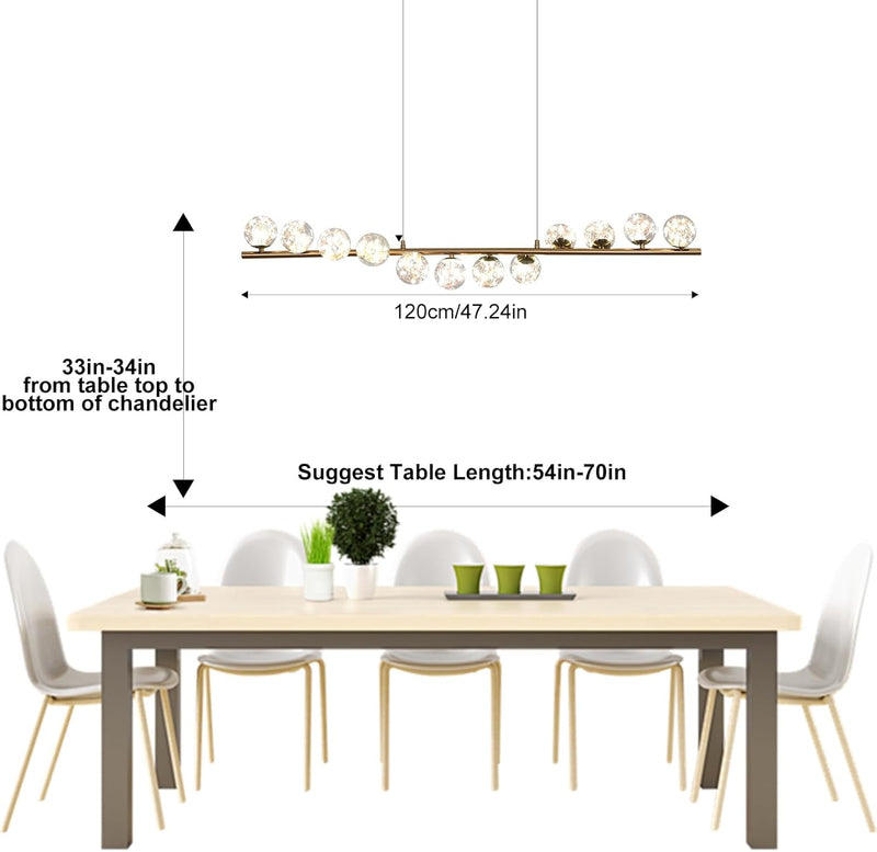 Chandeliers Ceiling Light Dimmable LED Kitchen Island Lights