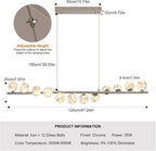 Modern Chandeliers Ceiling Light LED 7 Lights Dimmable