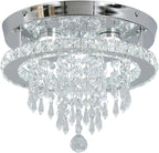 Modern Chrome Crystal Kitchen Ceiling Light 30CM LED