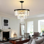 Modern Contemporary K9 Crystal Chandelier Pendant Light 3-Tier