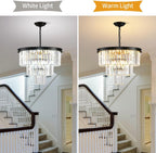 Modern Contemporary K9 Crystal Chandelier Pendant Light 3-Tier