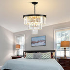 Modern Contemporary K9 Crystal Chandelier Pendant Light 3-Tier