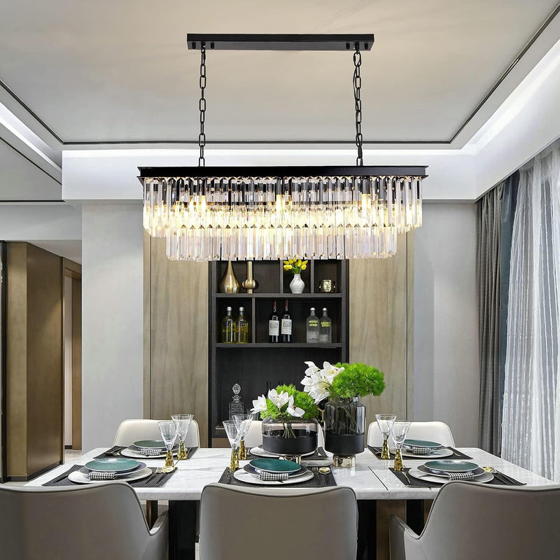 Modern Contemporary K9 Crystal Chandelier Pendant Light 3-Tier