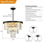 Modern Contemporary K9 Crystal Chandelier Pendant Light 3-Tier