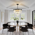 Modern Contemporary K9 Crystal Chandelier Pendant Light 3-Tier