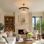 Modern Contemporary K9 Crystal Chandelier Pendant Light 3-Tier