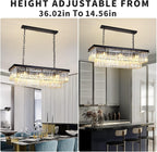 Modern Contemporary K9 Crystal Chandelier Pendant Light 3-Tier